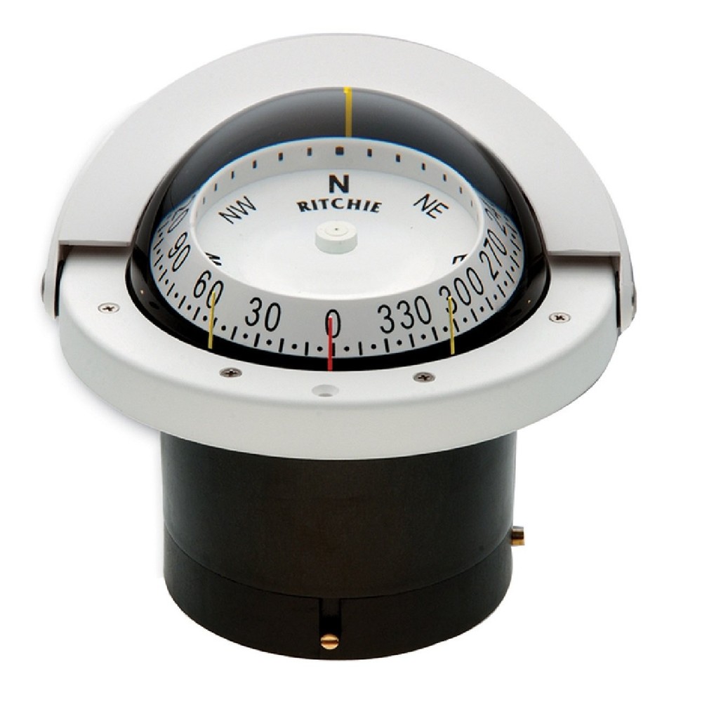 Ritchie FNW-203 Navigator Compass - Flush Mount - White