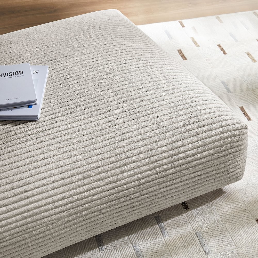 Solace Modular Corduroy Upholstered Ottoman