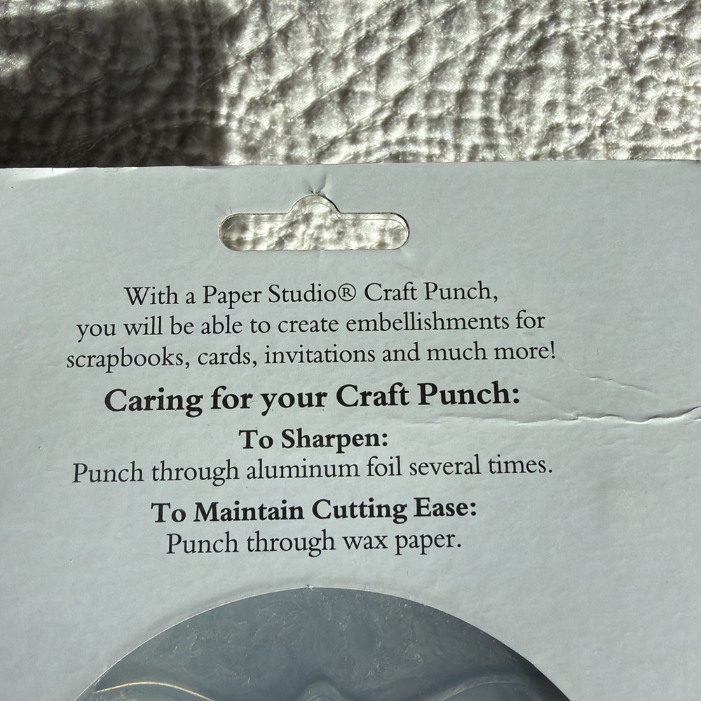 NEW The Paper Studio Ornate Bracket Punch Craft Tools -Punched Image 3”