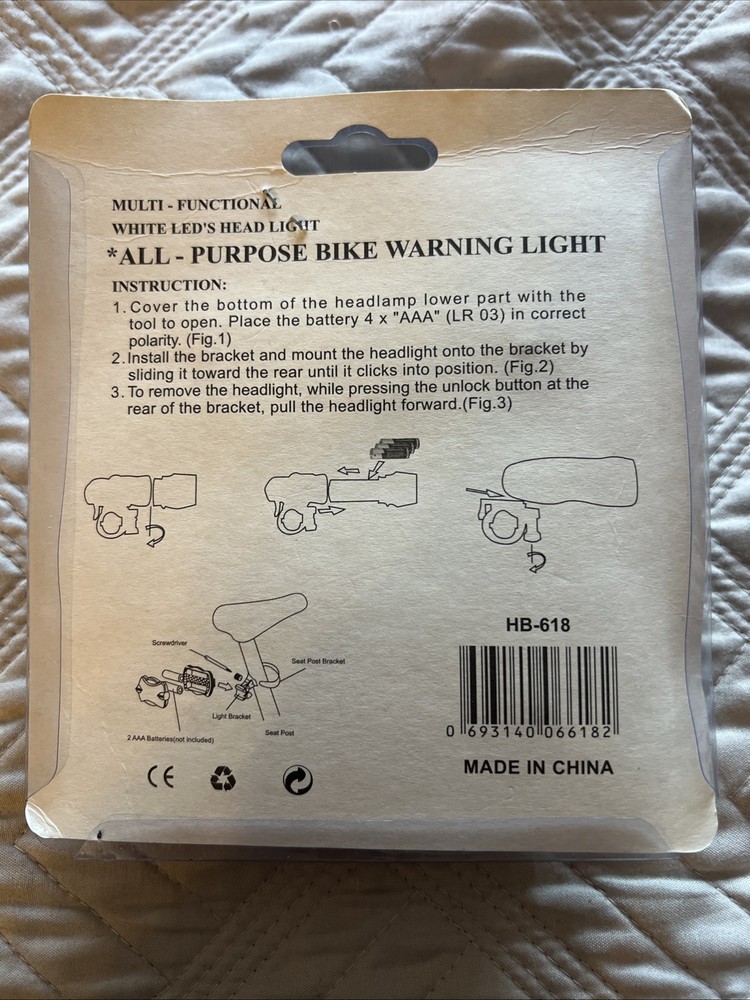 Multi Function White LED Head Light HB-618