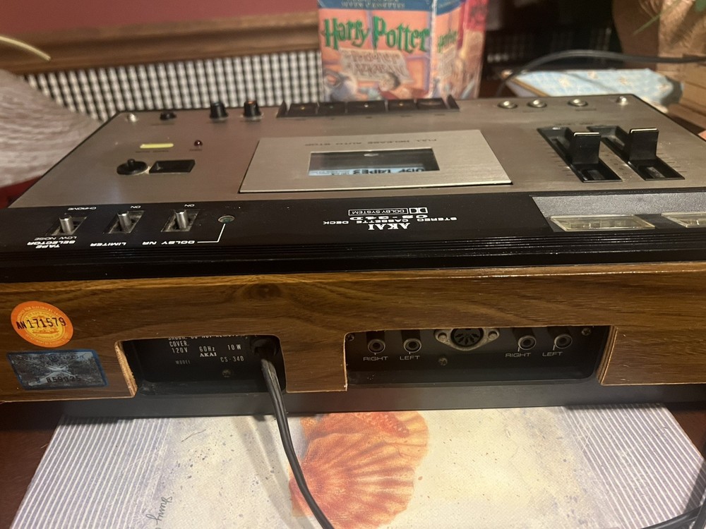Vintage Akai CS-34D Cassette Deck WORKS !!