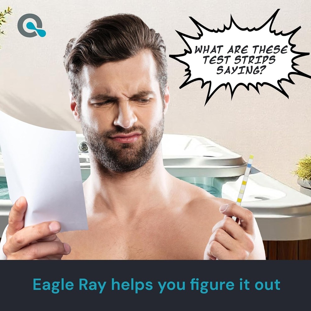 Eagle Ray Digital Spa Water Kit - Accurate Testing for Hot Tubs & Pools