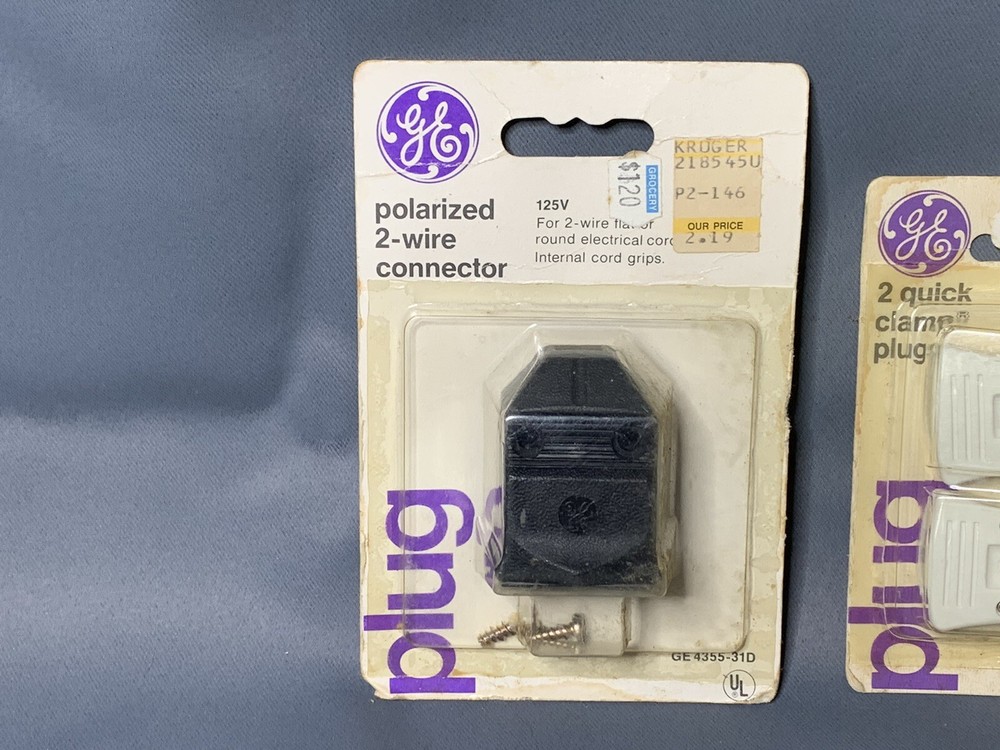 Vintage General Electric Plugs And Connectors