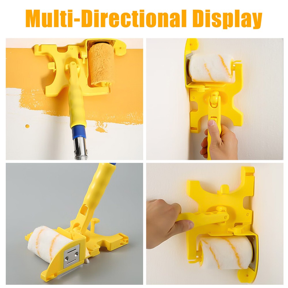 2Pcs Clean-Cut Paint Edger Roller Brush Safe Tool for Room Corner Wall Ceiling