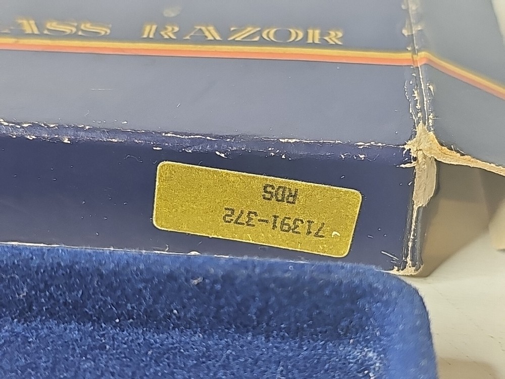 Vintage Avon Personalized Solid Brass Shaving Razor 1984 Durable Lacquer Finish