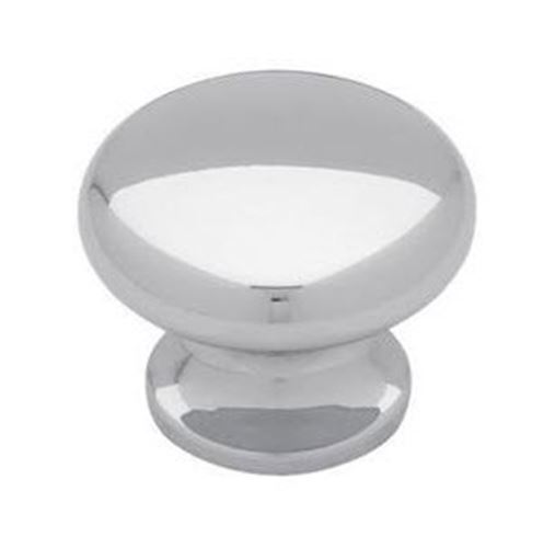 1-1/8" Traditional Knob Polished Chrome