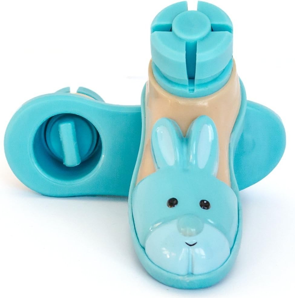 Bunny Slipper Walker Ski Glides for 1" Walker Tubes Blue