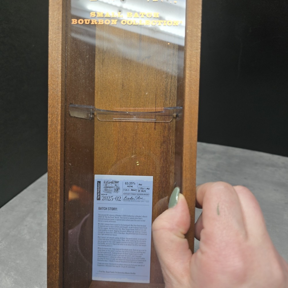 Booker's Small Batch Bourbon Collection Sliding Window *Empty* Wooden Box