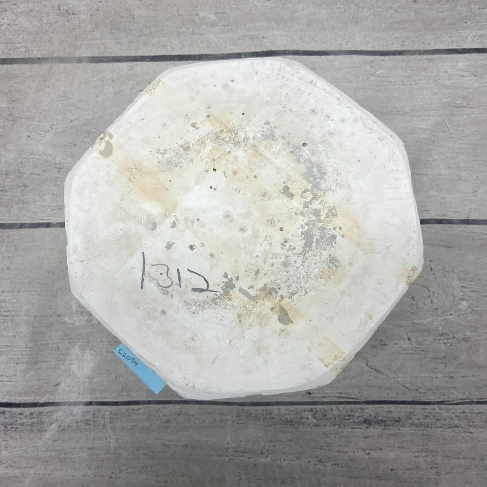Vintage 1997 Boothe Ceramic Casting Mold LG Scallop Dip Insert Pour Solid #1312