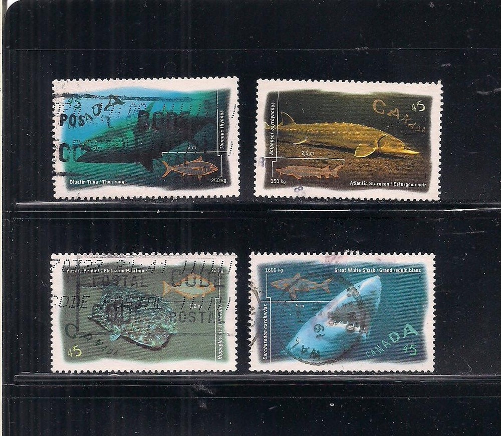Canada  #1641-1644 used set fish