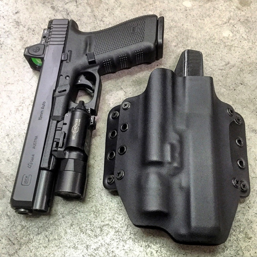 RH MINI WING LIGHT MOUNTED IWB HOLSTER FOR GLOCK 19/23