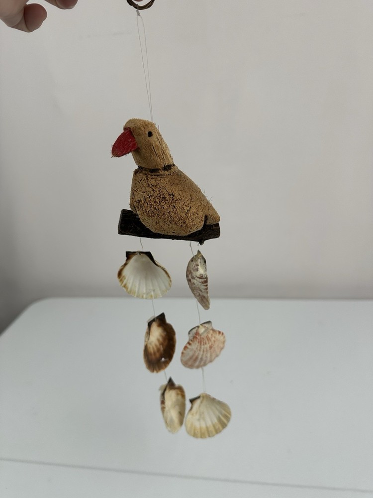 Handcrafted Bird Sea Shell Wind Chime