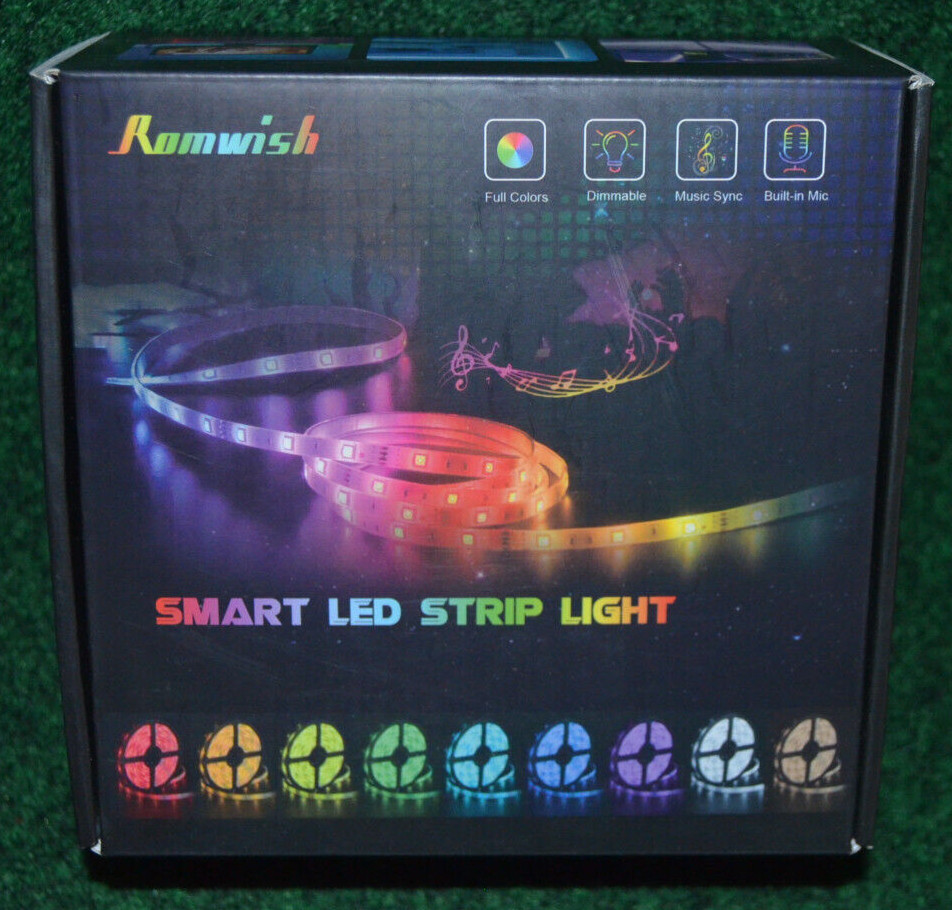 New Romwish SMART Strip LED Lights 5m w/ Bluetooth Controller