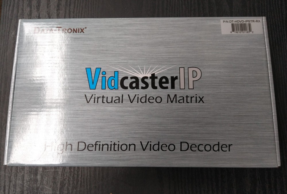 Data-Tronix DT-HDVD-IPSTR-RX H.264 HDMI DECODER with VidCasterIP System ⭐️NEW⭐️