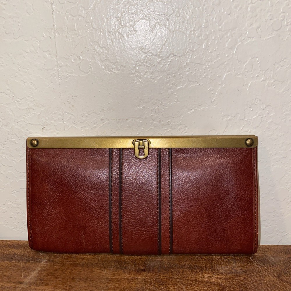 Fossil Kayla Dark Red Leather Wallet