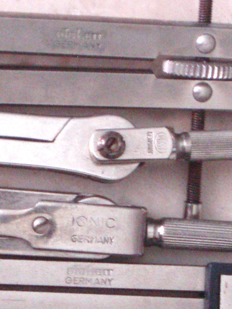 Vintage Compass Lot Drafting Engineering Tools Pickett, Ionic, Post, Germany