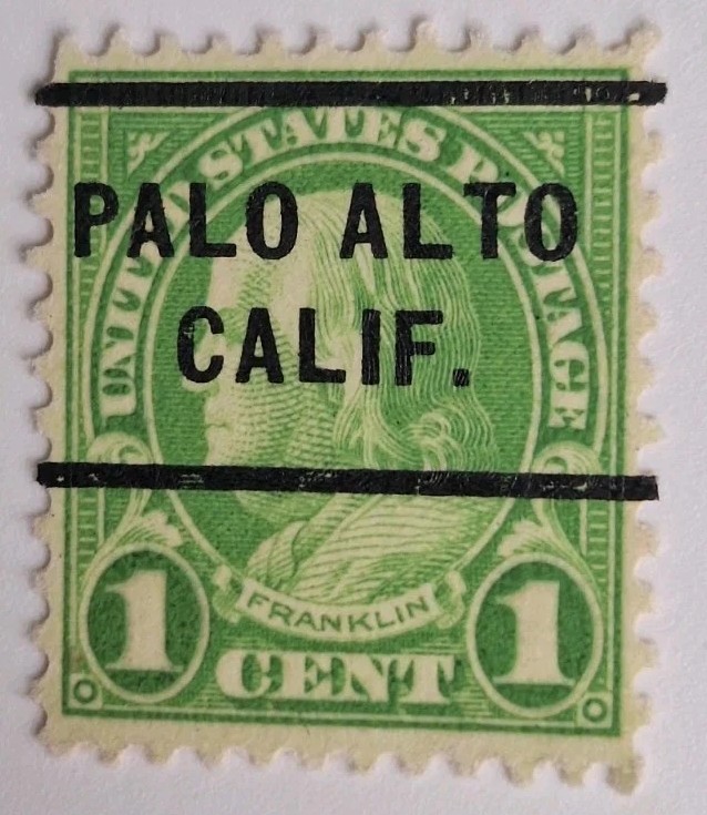 RARE Benjamin Franklin 1 Cent  Green Stamp  Rare