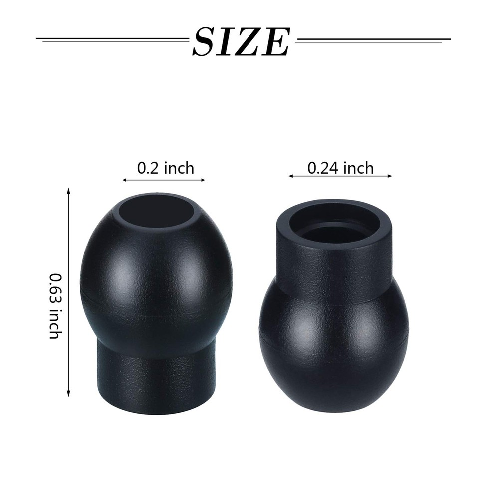 36 Replacement Ear Tips for Stethoscopes, Universal Soft-Sealing Earbuds, Black