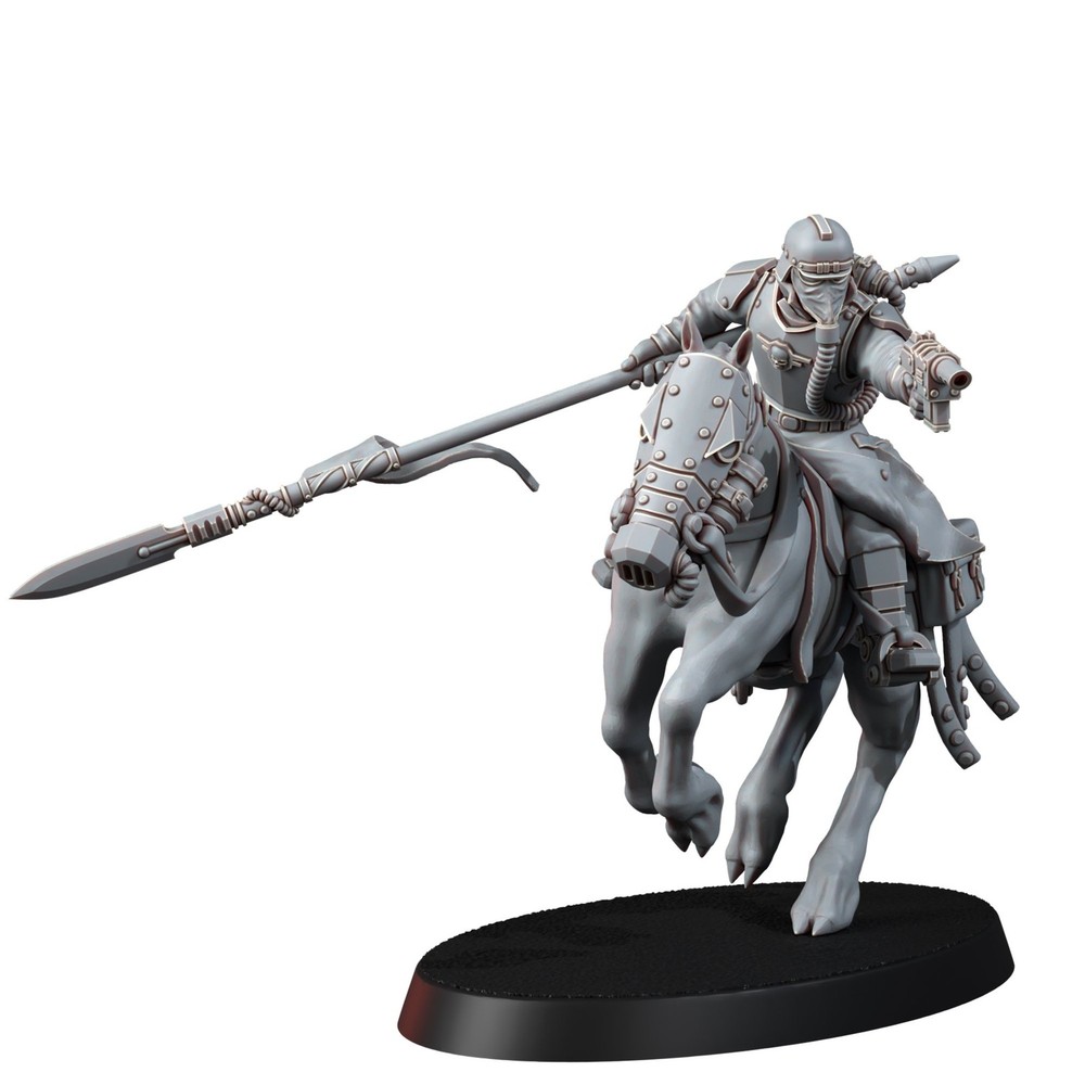 DEATH DIVISION CAVALRY SERGEANT WITH POWER SPEAR