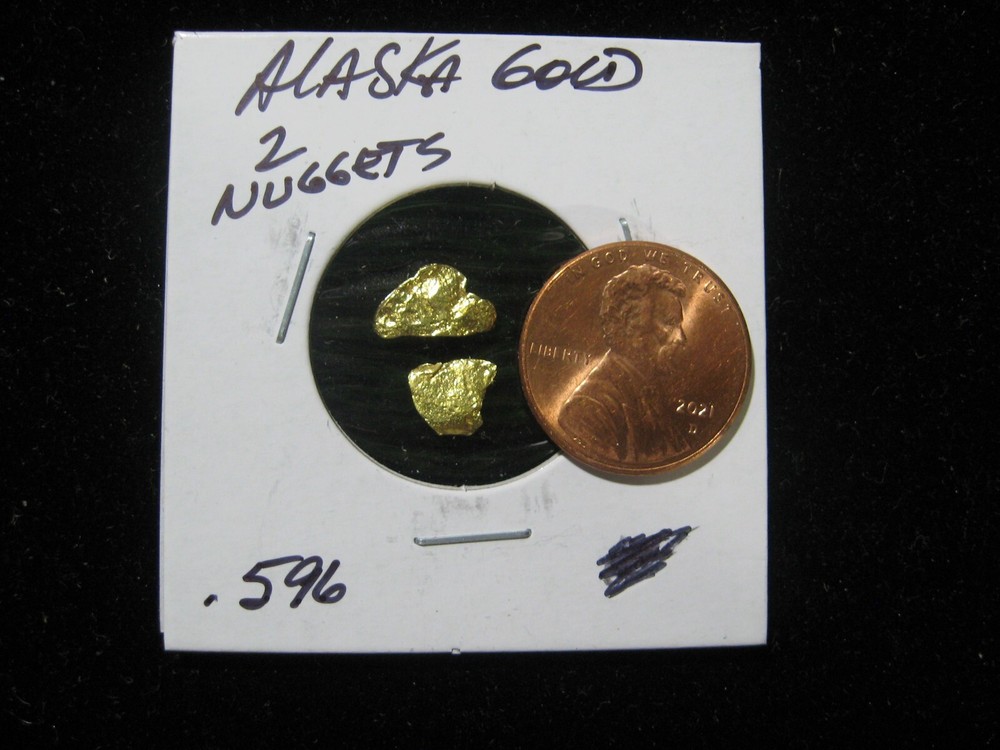 ALASKA GOLD 2 NUGGETS  .596 GRAM