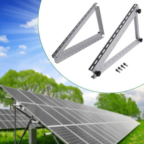 4PCS Solar Panel RV Tilt Mount Brackets Rooftop Flat Surface Adjustable Frame US