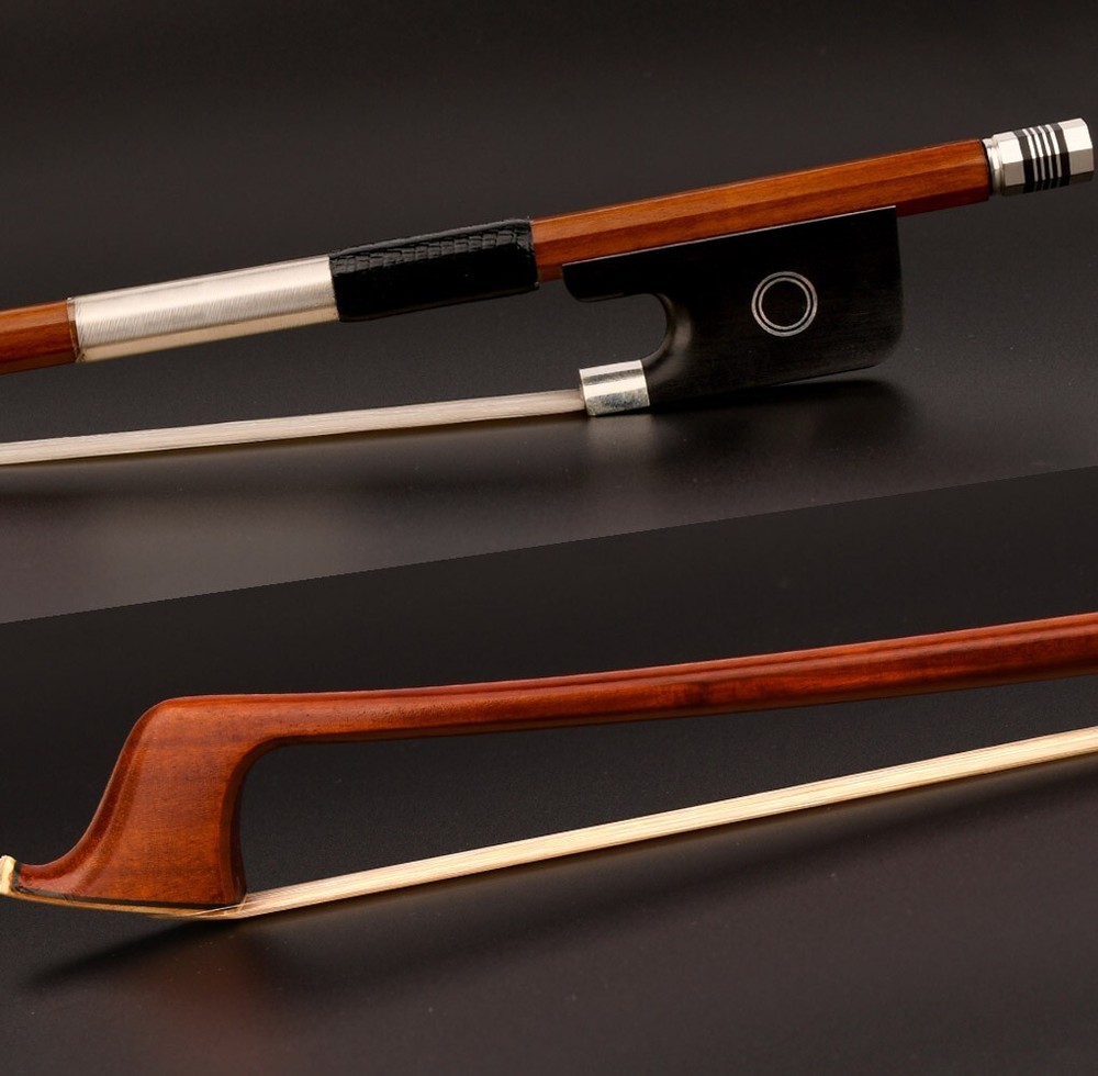E.Sartory Copy Master Pernambuco Cello Bow 4/4 Ebony Ring Frog Silver Parts Fast