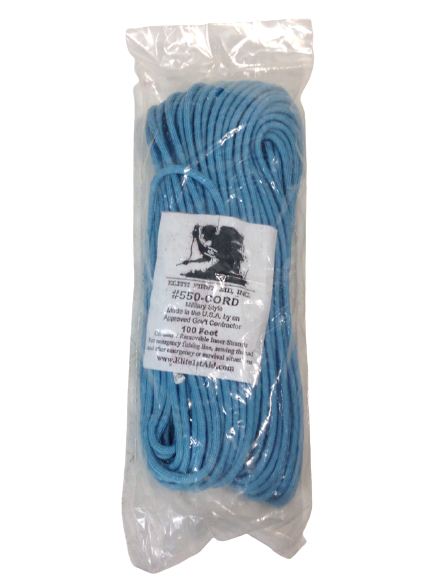Elite First Aid 550 Cord 100ft - BLUE
