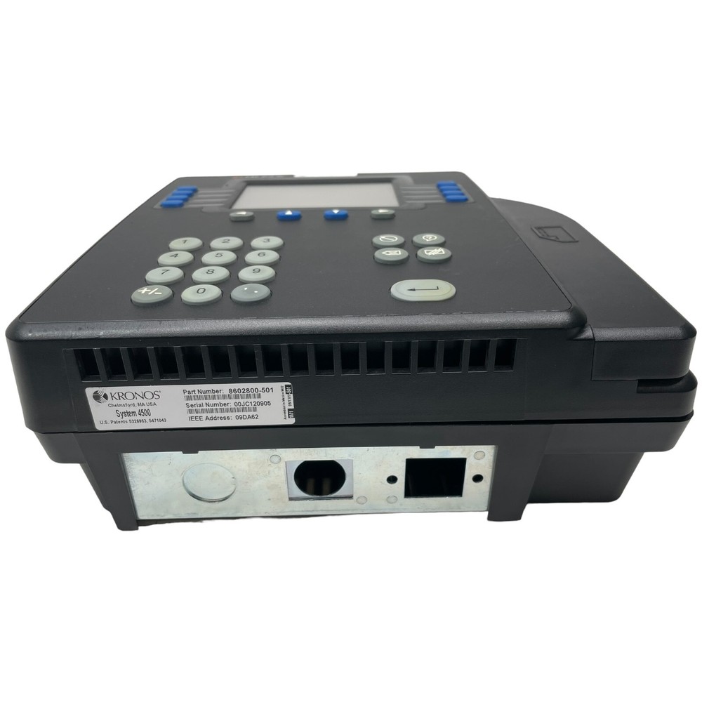 KRONOS 8602800-501 System 4500 Digital Time Clock switching