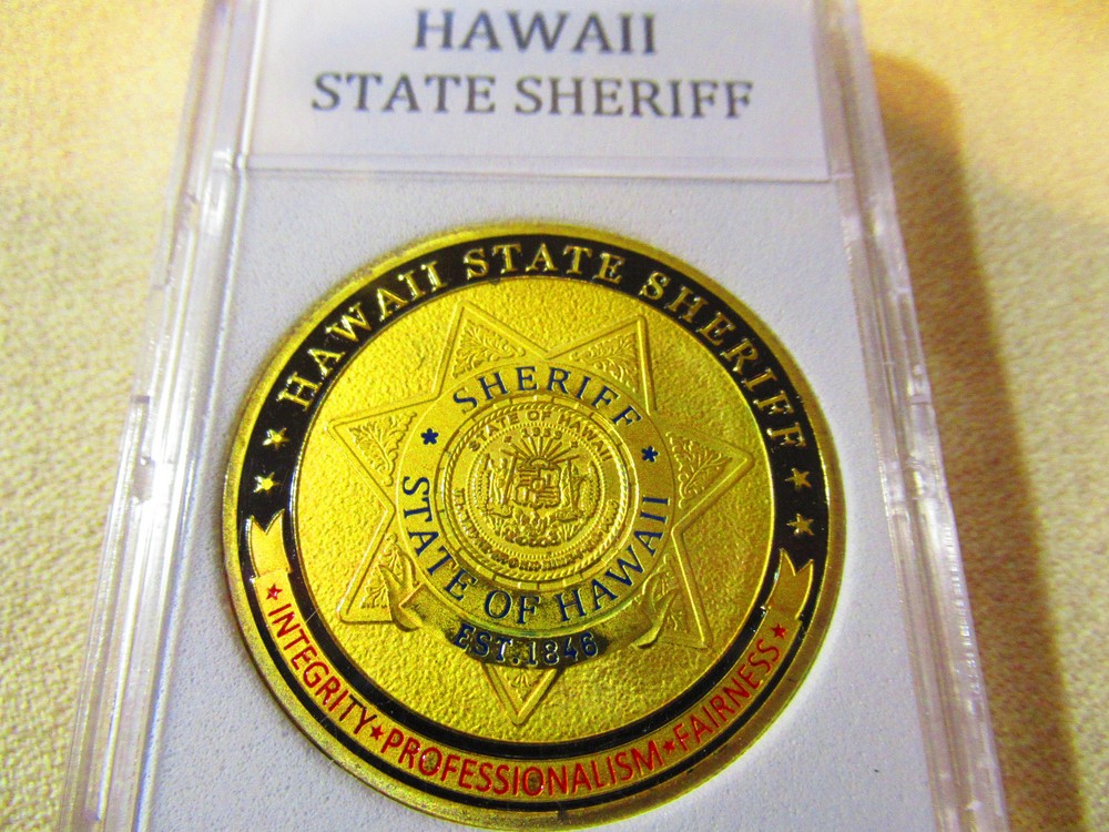 HAWAII STATE SHERIFF Challenge Coin