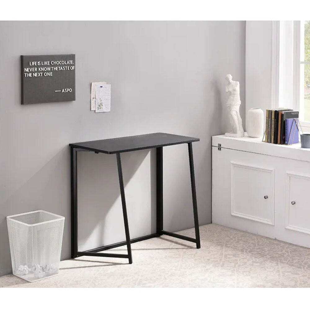 Folding Writing Table Home Study Table Computer Desk PC Laptop Office Desk Black