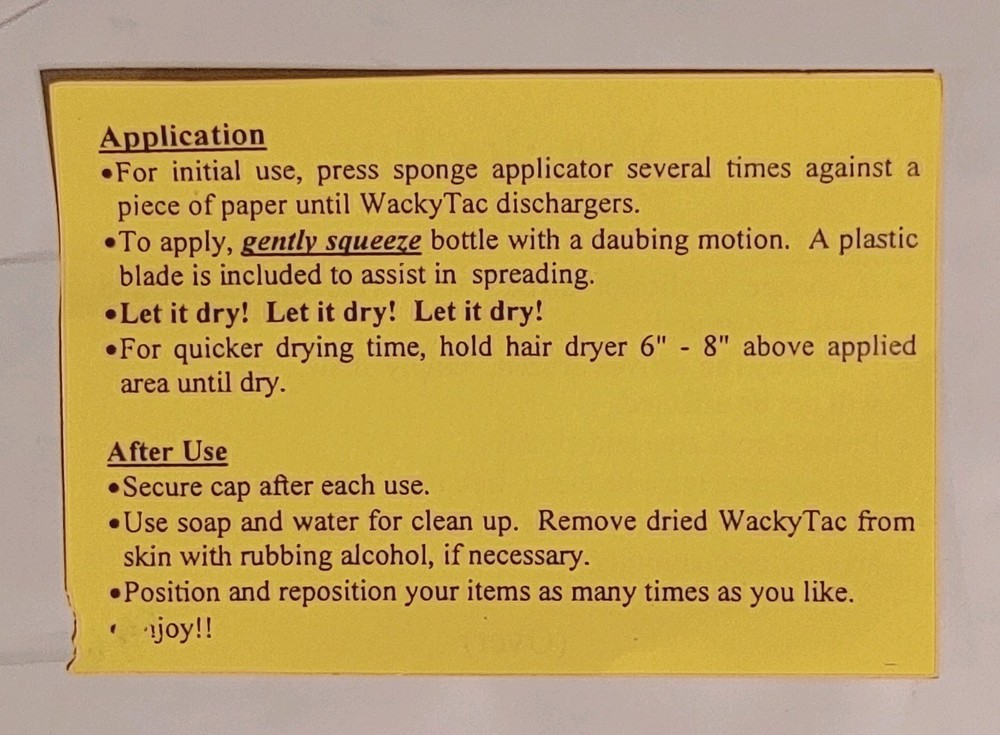 Wacky Tac Repositional Adhesive (2-Pack, 2.0 Oz Bottles) Makes Sticky Notes