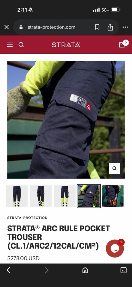 Strata High-Visibility FR Cargo Pants