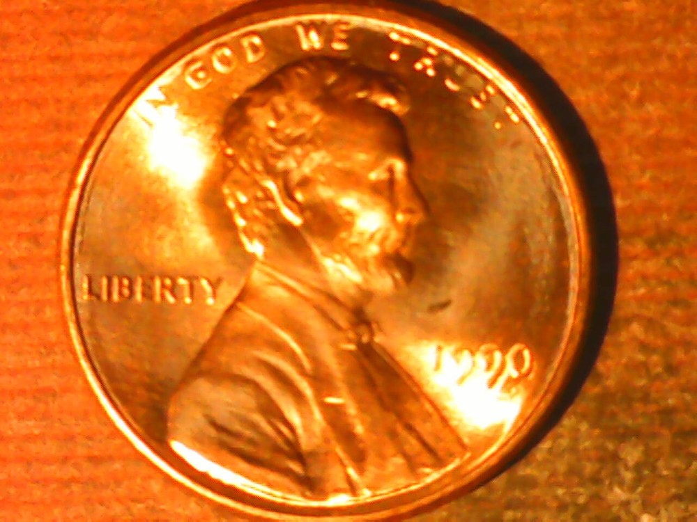 1990 Penny Die Crack Reverse