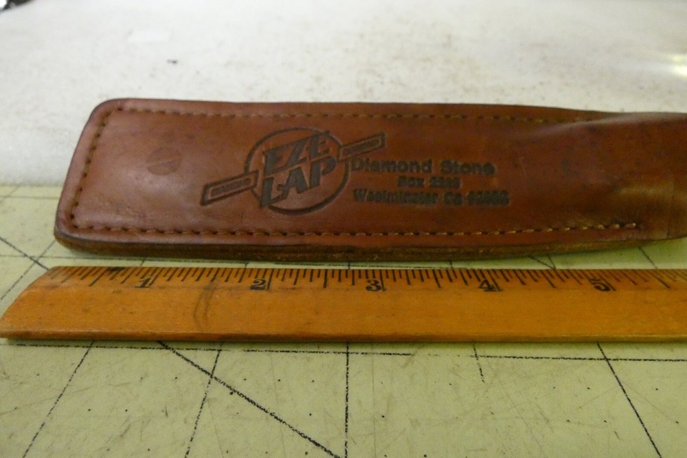 Eze Lap Sharpening Stone Leather Sheath (NO STONE -- SHEATH ONLY)