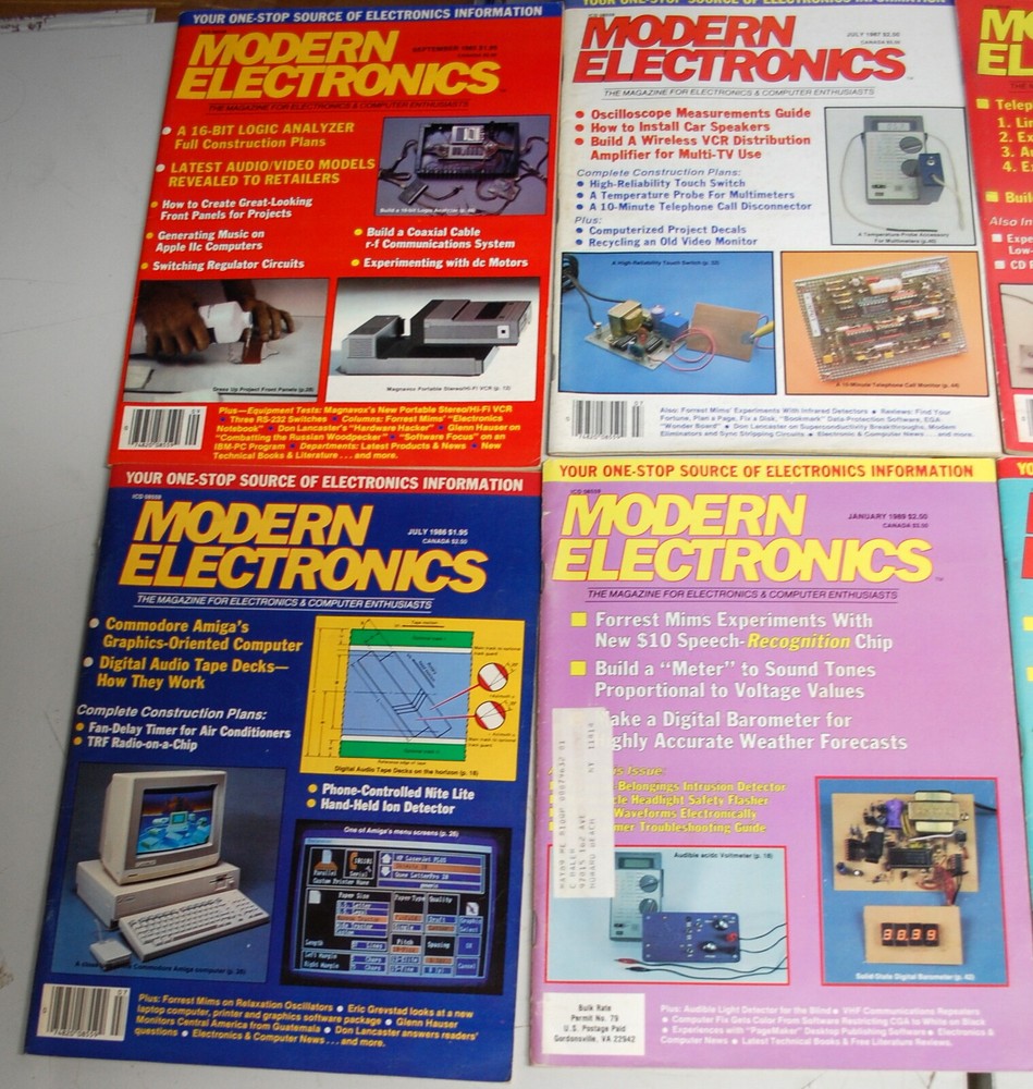 Rare Modern Electronics Magazine 9 Issues 1978-1991 Ships Worldwide