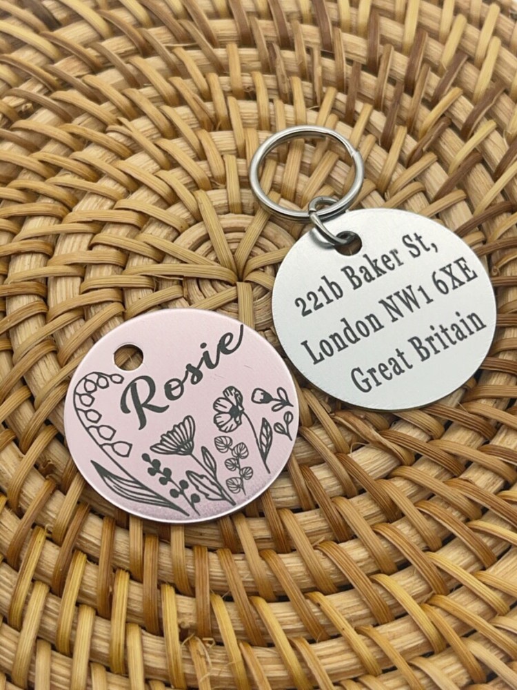 PAWPAW TAGS Dogs Cats ID Tags Personalized Pet ID Tags Customize Pet Tags