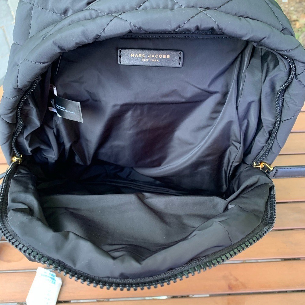 Marc Jacobs Women's Quilted Black Nylon School Backpack