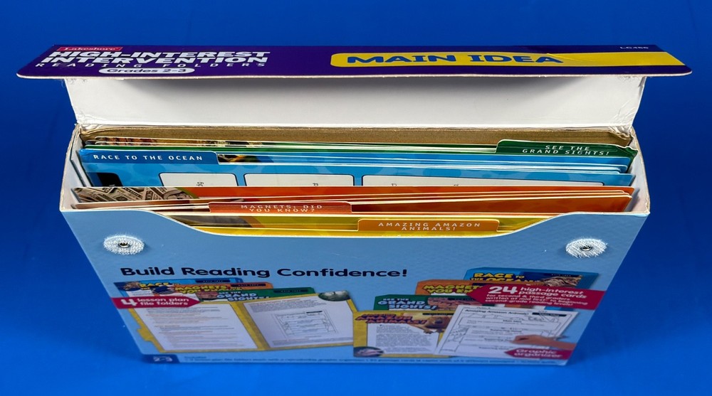 LAKESHORE HIGH-INTEREST INTERVENTION READING FOLDERS MAIN IDEA GR. 2-3
