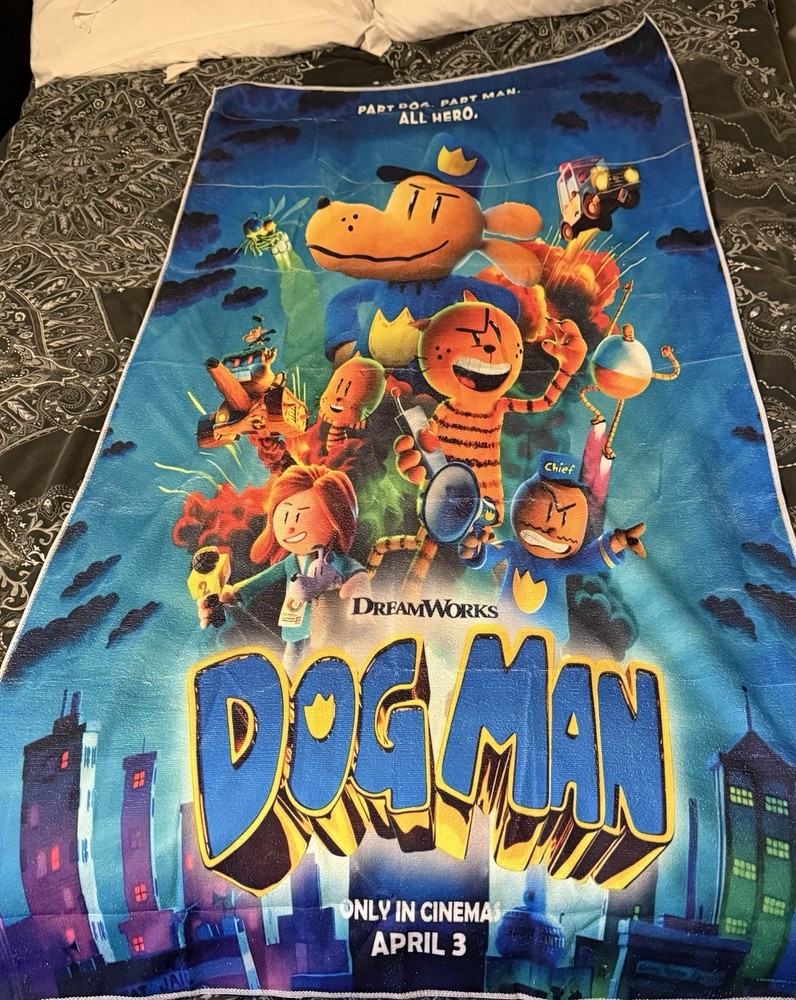 Dog Man Beach Towel