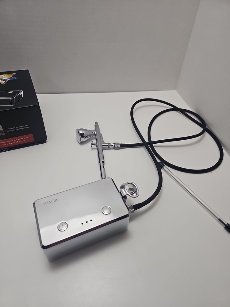 OVAGA 32PSI Airbrush Kit with Compressor, Rechargeable Multi-Function Preowned