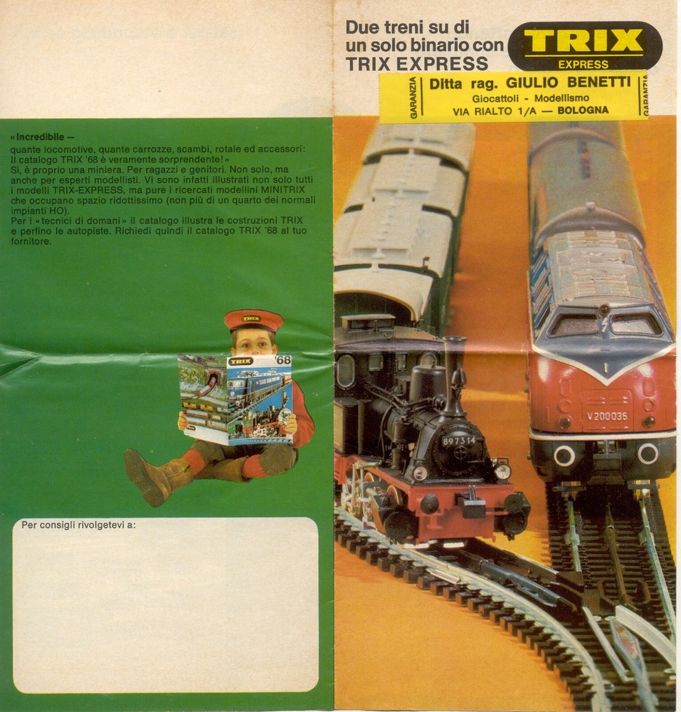 1968 TRIX EXPRESS Two Trains on One Track Catalog Folder IT aa