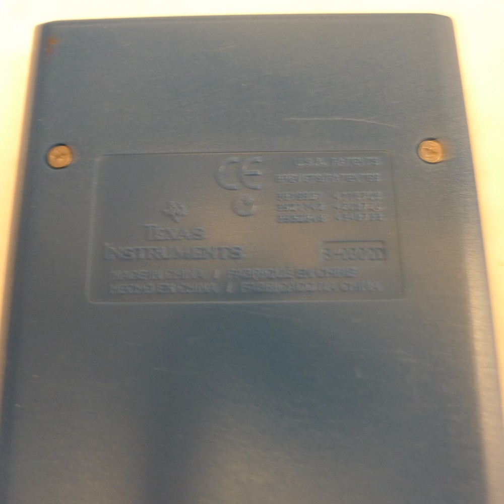 Texas Instruments TI-108 Elementary Solar Calculator Red White Blue +Cov TESTED