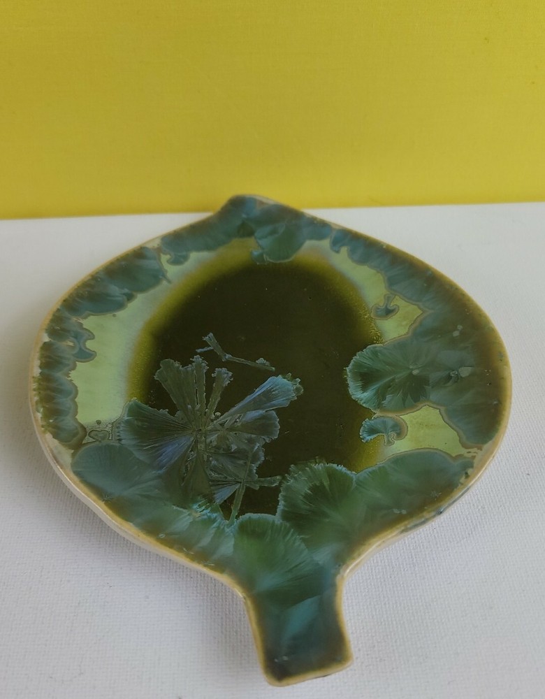 Crystal Glazed Leaf Dish