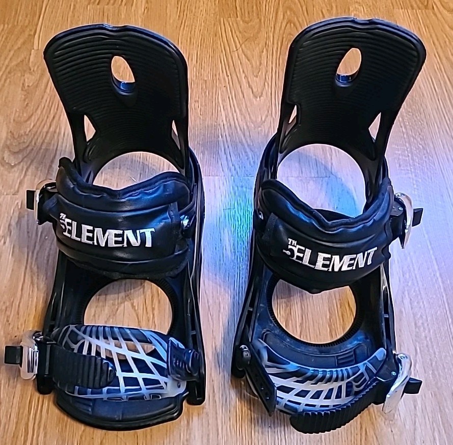 5th Element STEALTH 3 Snowboard Bindings Medium Good Condition - No Hardware