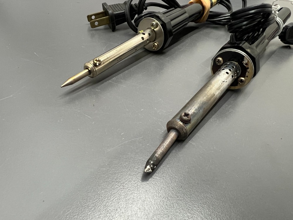 (s) VINTAGE 2PC ELECTRONICS SOLDERING IRON SET - TESTED VG