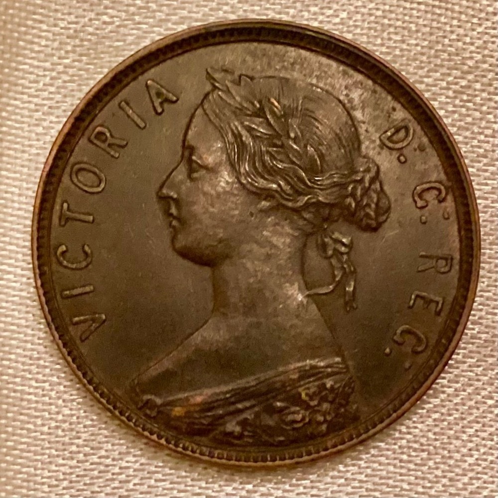 1890 Newfoundland Canada  Large Cent Victoria