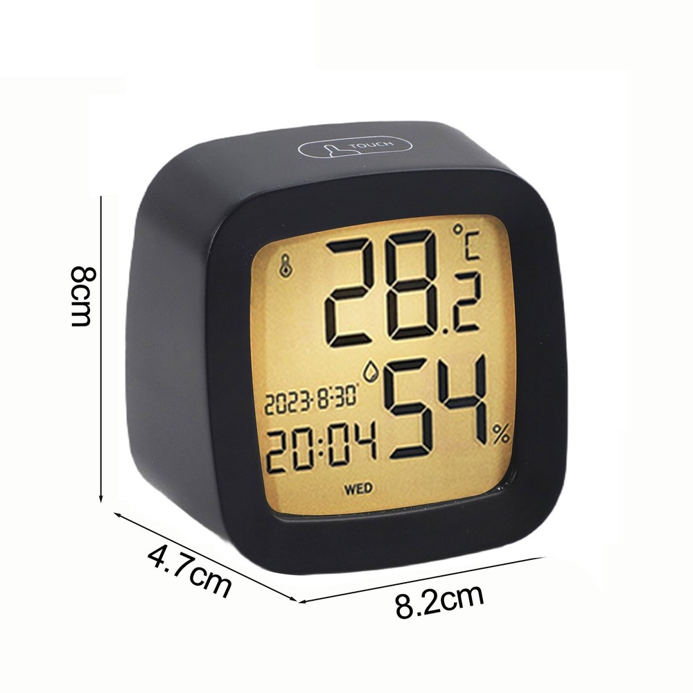 Multi Display Alarm Clock with Temperature Humidity Voice Control Backlight