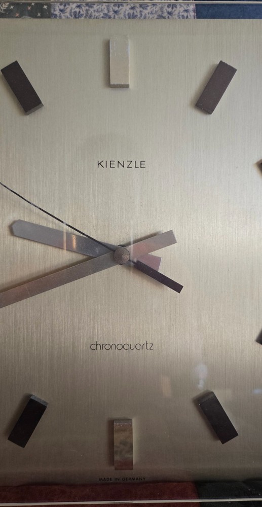 Kienzle Chronoquartz German Brass Wall Clock WORKS!