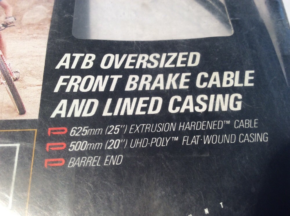 Paramount ATB Oversized Front Brake Cable And Lined Casing Black 17 982 Schwinn