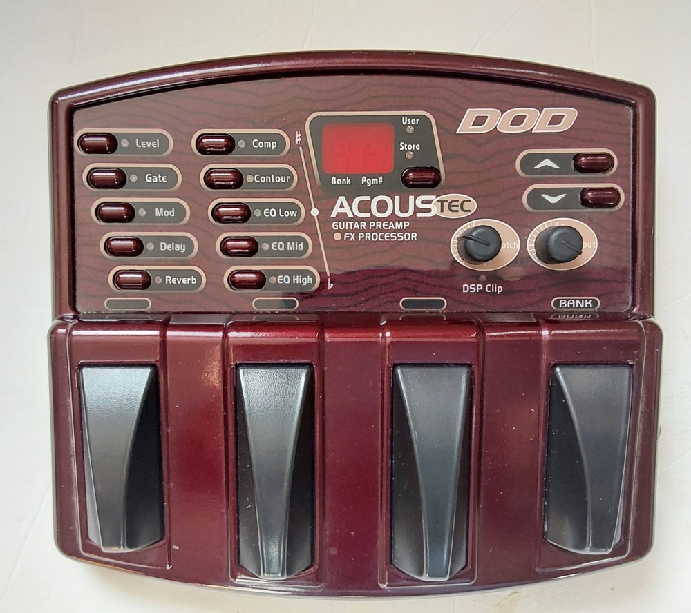 DOD AcousTEC Acoustic Guitar Multi Effects Processor  Pedal